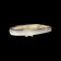 Brushed Sterling Silver Modernist Geometric Bangle Bracelet