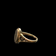 10K Yellow Gold Plain Signet Ring Scroll Work Sides Size 4.5