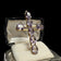 Antique 10K Yellow Gold & Natural Amethyst Cross Pendant: Large