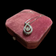 10K White Gold Diamond 1/3CTW Double Tear Drop Pendant Necklace