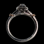 14K White and Rose Gold Marquise Style Diamond Halo 0.50CTTW Vera Wang Collection Ring 7