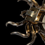 Vintage 1940's Trifari "Jelly Belly" ALFRED PHILIPPE Vermeil Sterling Silver Lucite Spider Clip / Pin / Brooch
