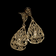 14K Yellow Gold Filigree Open Work Drop Earrings