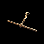 14K Yellow Gold T Bar for Watch Fob Chain