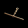14K Yellow Gold T Bar for Watch Fob Chain