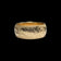 14K Yellow Gold Floral/ Leaf Etched Thick Band Size 7 1/4 8mm