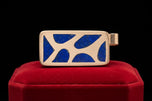 Vintage .950 Silver Lapis Lazuli Inlay Money Clip