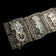 Sterling "S&F" Filigree Storytelling Panel Link Bracelet Asian Figures & Symbols