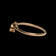 Antique 9CT Yellow Gold Oval Cut Almandine Garnet Minimalist Statement Ring Size 5.5