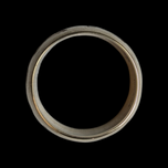 10K Yellow Gold Flower / Floral Stamped Band 8mm Size 6 1/4
