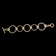 Multi Link Circular T-Bar Toggle Sterling Silver Geometric Bracelet
