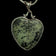 Ruby Zoisite (Anyolite) Turtle on Heart Leaf Necklace Sterling