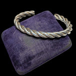 Heavy Sterling Silver Twist / Braided / Rope Cuff Bracelet