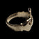 Large 9K Yellow Gold Scottish / Irish Claddagh Ring Size 6 1/4