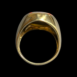 14K Yellow Gold Large Mosaic Opal Triplet Ring Size 8 1/4