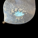Sterling Silver, 14K & Larimar Olga Sitnik Artist Signed