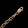 10K Yellow Gold Triangle Link Bracelet with Tanzanite & Diamond