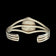 Sterling & Turquoise Chief Dodge Split Shank Cuff Bracelet