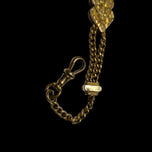 Antique Victorian Gold Filled Slider Watch Chain with Tassel Fob