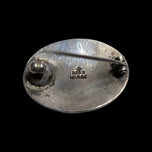 Early Deco Olaf Fritjof Hjortdahl Silver & Guilloché Enamel Polar Bear Brooch Norway