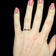 10K Yellow Gold Stackable Heart Eternity Band Size 6