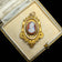 10K Yellow Gold Victorian Era Etruscan Revival Left Facing Cameo Locket / Pendant / Mourning Piece