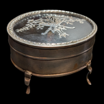 Antique Sterling Silver and Tortoise Shell Jewelry Box William Comyns