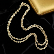 9CT Yellow Gold Prince of Wales Style Link Chain 35" Necklace Vintage