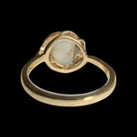 10K Yellow Gold Claw Set Oval Opal Ring Size 7 3/4