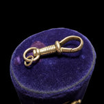 Antique 9K Yellow Gold Watch Fob / Dog Clip