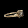 14K Yellow Gold Cushion Cut Smokey Quartz & Diamond Ring Size 8 3/4