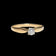 14K Yellow Gold 0.18 CT Diamond Solitaire Ring Size 9 1/2