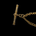 Antique Victorian Gold Filled Slider Watch Chain with Tassel Fob