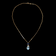 14K Gold Blue Topaz, Sapphire, and Diamond Necklace