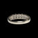 14K White & Yellow Gold Double Row Tension / Bar Set Diamond Band Size 6 1/2