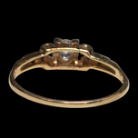 Antique 14K Art Deco Style High Setting Diamond Ring 6 1/2