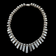 Vintage Mexico 950 Silver Sodalite Necklace, Ring, and Bracelet Set - Ring Size 10