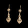 9K Gold Victorian / Etruscan Revival Dangle / Drop Earrings