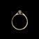 14K Yellow Gold 0.18 CT Diamond Solitaire Ring Size 9 1/2