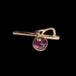 Antique 9CT Yellow Gold Oval Cut Almandine Garnet Minimalist Statement Ring Size 5.5