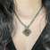 Theodor Fahrner Sterling Silver & Smoky Quartz Scroll Work Art Deco Necklace