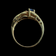 18K Sapphire and Diamond Snake Ring Size 6.5