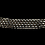 Mexico Sterling Silver Heavy Weave / Mesh Chain Statement Collar Necklace