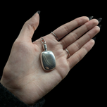 Sterling Silver Perfume Bottle Necklace Pendant