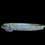18K White Gold & Diamond Stacker Band Ring By TOUS