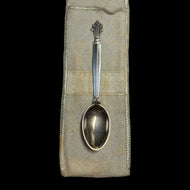 Vintage Georg Jensen Denmark Acanthus Tea Spoon with Pouch