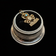 10K Yellow Gold Cancer Crab Zodiac Charm / Pendant With Turquoise