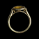 14K Yellow Gold Cushion Cut Citrine Ring Size 5 3/4