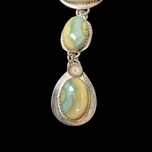Sterling Silver & Green Lace Onyx & Amethyst Necklace