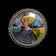 Art Deco Sterling Silver Butterfly Wing Lady with Parasol Brooch Pin England